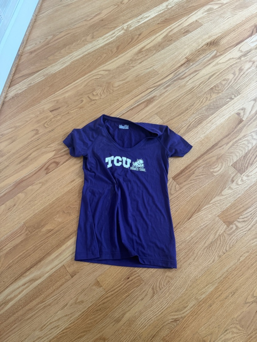 TCU purple horned frogs t shirt under armour